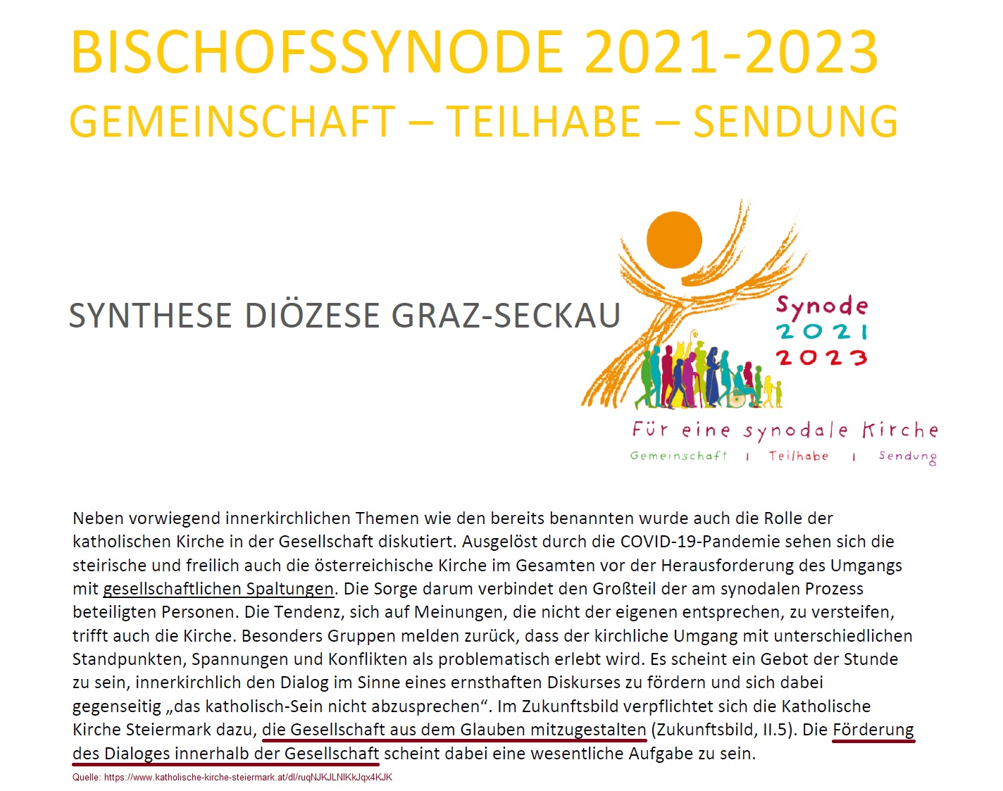 2022-04-20_Synode_Bischofskonferenz-2021-2023_Synthese-Graz-Seckau
