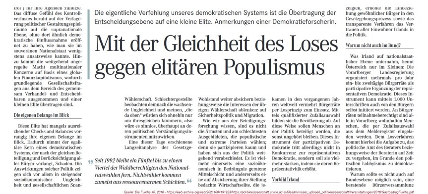 2023-07-28_Furche_Tamara-Ehs_Mit-der-Gleichheit-des-Loses-gegen-elitaeren-Populismus