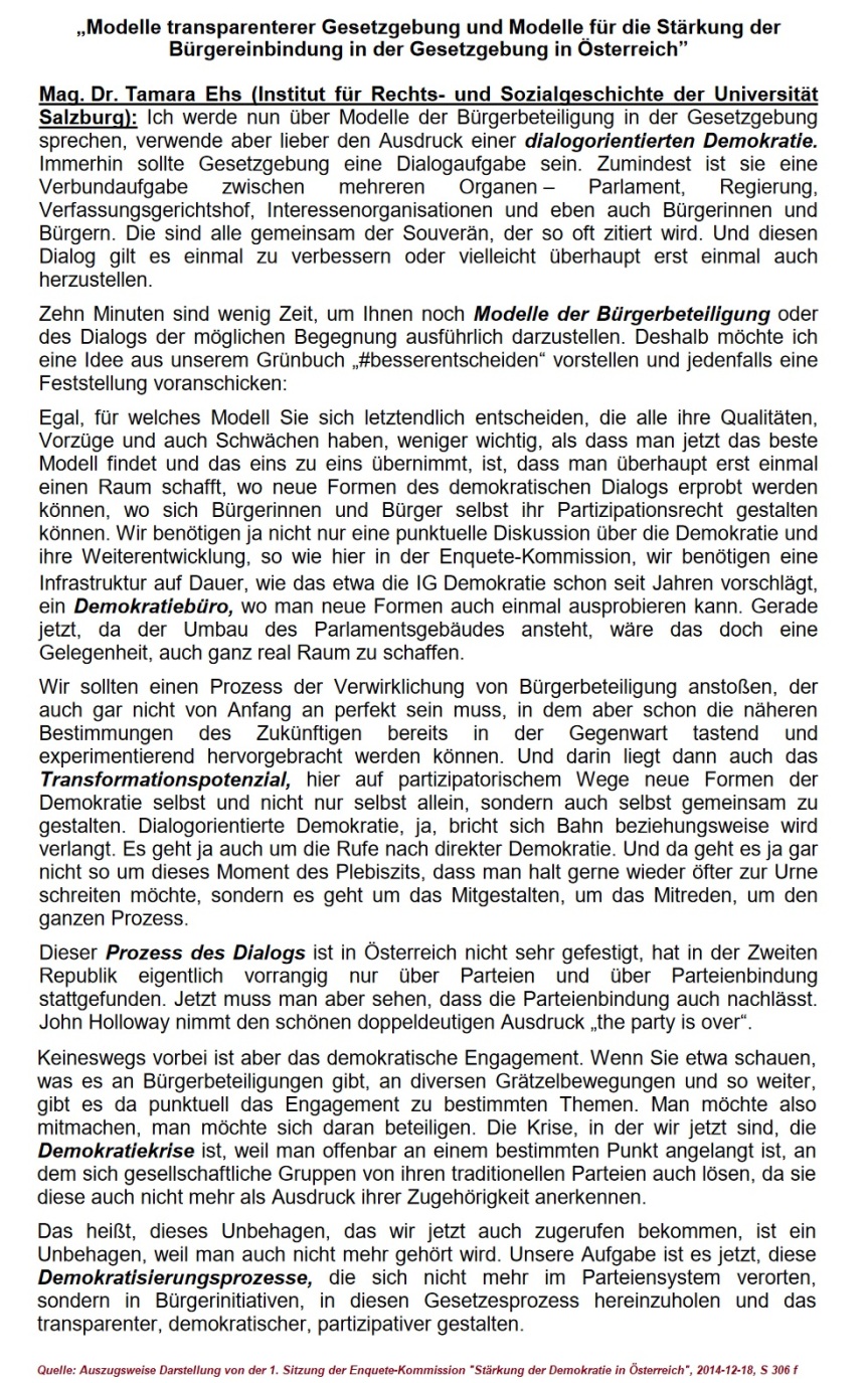 2024-03-14_Enquete-Kommission_Staerkung-Demokratie_2014_Tamara-Ehs_transparente-Gesetzgebung