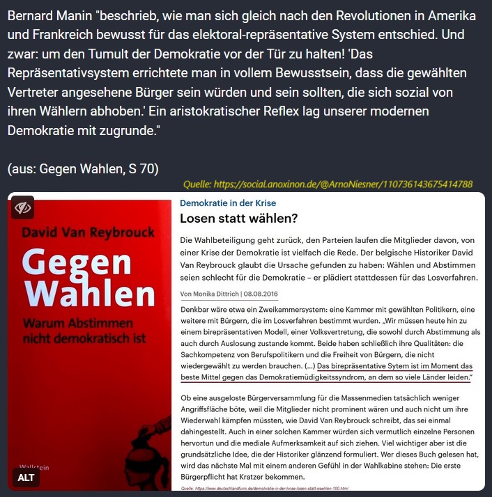 2024-09-28_mastodon_manin_reybrouck_repraesentativsystem_aristokratischer-reflex_demokratie